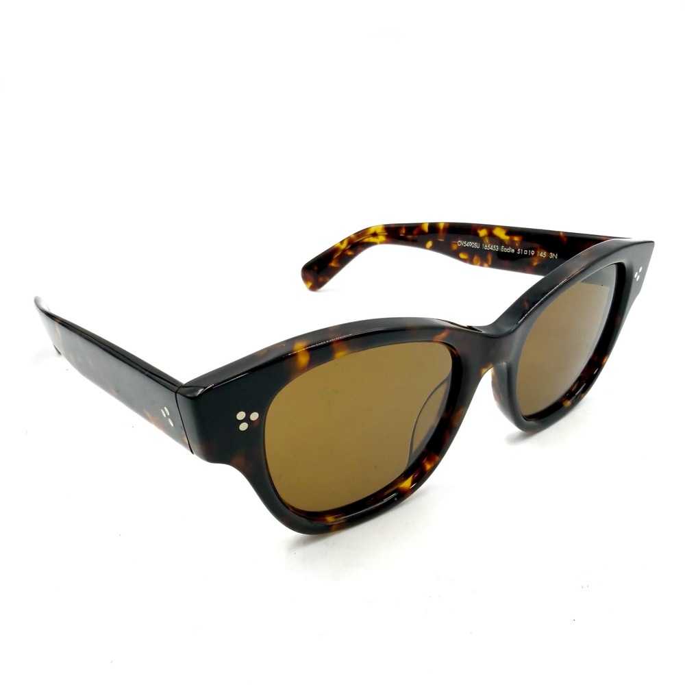 Oliver Peoples Eadie Sunglasses OV5490SU Tortoise Shell Cat Eye Italy Polarized